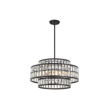 Load image into Gallery viewer, Renzo Pendant Light in Matte Black (4-Light).
