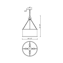 Load image into Gallery viewer, Rochester Pendant Light in - line drawing.