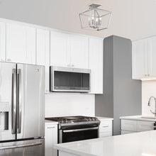 Load image into Gallery viewer, Townsend Semi Flush Mount Ceiling Light in kitchen.