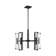 Load image into Gallery viewer, Winfield Chandelier in Matte Black.