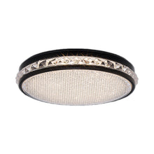 Load image into Gallery viewer, Kristally LED Flush Mount Ceiling Light in Black.