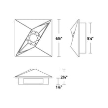 Load image into Gallery viewer, Mythical Outdoor LED Wall Light - line drawing.