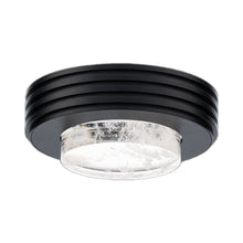 Load image into Gallery viewer, Zircle LED Flush Mount Ceiling Light in Black.