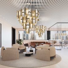 Load image into Gallery viewer, La Lollona LED Pendant Light in living room.