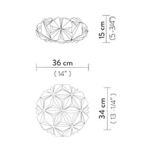 Load image into Gallery viewer, La Vie LED Ceiling / Wall Light - line drawing.