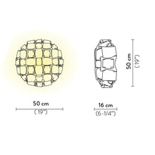 Load image into Gallery viewer, Mida Ceiling / Wall Light - line drawing.