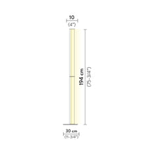 Load image into Gallery viewer, Modula LED Floor Lamp - line drawing.
