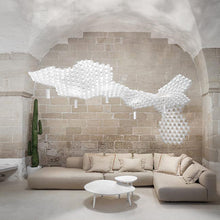 Load image into Gallery viewer, Nuvem Module Suspension Light in living room.