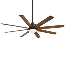 Load image into Gallery viewer, Slipstream Outdoor LED Ceiling Fan in Coal/Distressed Koa.