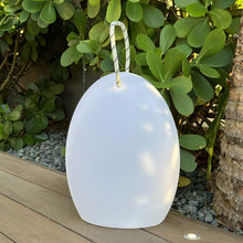 Load image into Gallery viewer, Amanda Corde Bluetooth Outdoor LED Table Lamp in Outside Area.