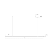 Load image into Gallery viewer, Fino™ LED Pendant Light - line drawing.