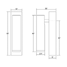 Load image into Gallery viewer, Haim Aimable LED Wall Light - line drawing.
