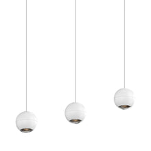 Load image into Gallery viewer, Hemisphere LED Pendant Light in Textured White (3-Light).