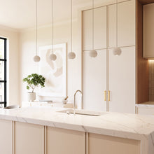 Load image into Gallery viewer, Hemisphere LED Pendant Light in kitchen.