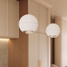 Load image into Gallery viewer, Hemisphere LED Pendant Light in kitchen.