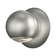 Load image into Gallery viewer, Hemisphere LED Wall Light in Natural Anodized (One Side).