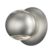 Load image into Gallery viewer, Hemisphere LED Wall Light in Natural Anodized (Two Side).