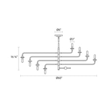 Load image into Gallery viewer, Atelier Pendant Light - line drawing.