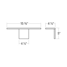 Load image into Gallery viewer, Base LED Wall Light - line drawing.