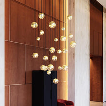 Load image into Gallery viewer, Grapes® 24-Light Round LED Multipoint Pendant Light in Detail.
