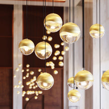 Load image into Gallery viewer, Grapes® 24-Light Round LED Multipoint Pendant Light in Detail.