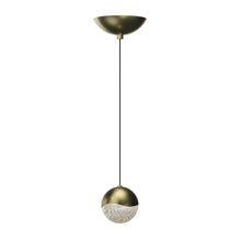 Load image into Gallery viewer, Grapes® LED Pendant Light in Dome/Brass (Medium).