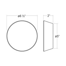 Load image into Gallery viewer, Mist LED Ceiling / Wall Light - line drawing.