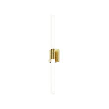 Load image into Gallery viewer, Scepter LED Bath Wall Light in Satin Brass (Medium).