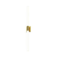 Load image into Gallery viewer, Scepter LED Bath Wall Light in Satin Brass (Large).