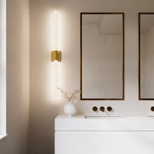 Load image into Gallery viewer, Scepter LED Bath Wall Light in bathroom.
