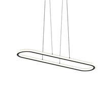 Load image into Gallery viewer, Luna Racetrack LED Pendant Light in Satin Black (Medium).