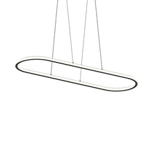 Load image into Gallery viewer, Luna Racetrack LED Pendant Light in Satin Black (Large).