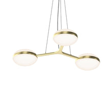 Load image into Gallery viewer, Pillows LED Pendant Light in Brass (Triple).