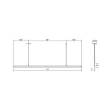Load image into Gallery viewer, Stiletto LED Pendant Light - line drawing.