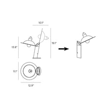Load image into Gallery viewer, Lampiatta Table Lamp/Wall Light - line drawing.
