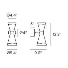 Load image into Gallery viewer, Megafono Wall Light - line drawing.