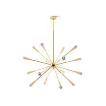 Load image into Gallery viewer, Sputnik Suspension Chandelier in Ivory.