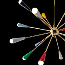 Load image into Gallery viewer, Sputnik Suspension Chandelier in Detail.