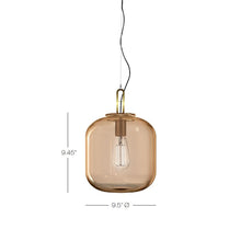 Load image into Gallery viewer, Max Pendant Light - line drawing.