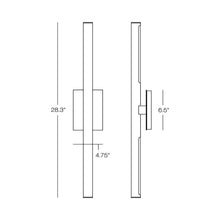 Load image into Gallery viewer, Zozo LED Wall Light - line drawing.