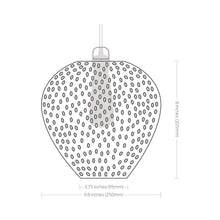 Load image into Gallery viewer, Rustica Pendant Light - line drawing.