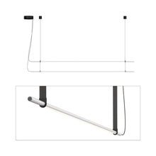 Load image into Gallery viewer, T.O. LED Pendant Light in Matte Light Grey/Graphite (2-Light).
