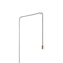 Load image into Gallery viewer, Cylindrical Plug-In Pendant Light in Brass.