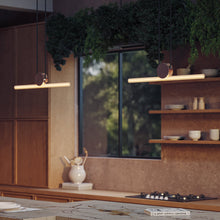 Load image into Gallery viewer, Kilter LED Pendant Light in kitchen.