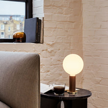 Load image into Gallery viewer, Knuckle Sphere IV Table Lamp in living room.