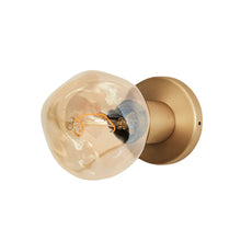 Load image into Gallery viewer, Lochan Voronoi I Outdoor Wall Light in Brass.