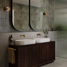 Load image into Gallery viewer, Lochan Voronoi I Outdoor Wall Light in bathroom.