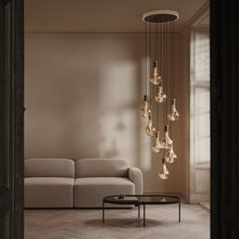 Load image into Gallery viewer, Nine Multi Light Pendant Light in living room.