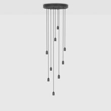 Load image into Gallery viewer, Nine Multi Light Pendant Light in Detail.