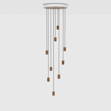 Load image into Gallery viewer, Nine Multi Light Pendant Light in Detail.